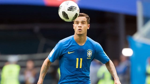 Philippe Coutinho im Trikot der brasilianischen Nationalmannschaft. Philippe Coutinho im Trikot der brasilianischen Nationalmannschaft.