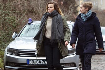 Karin Gorniak (Karin Hanczewski) und Leonie Winkler (Cornelia Gröschel): Die beiden ermitteln im Dresdner "Tatort".