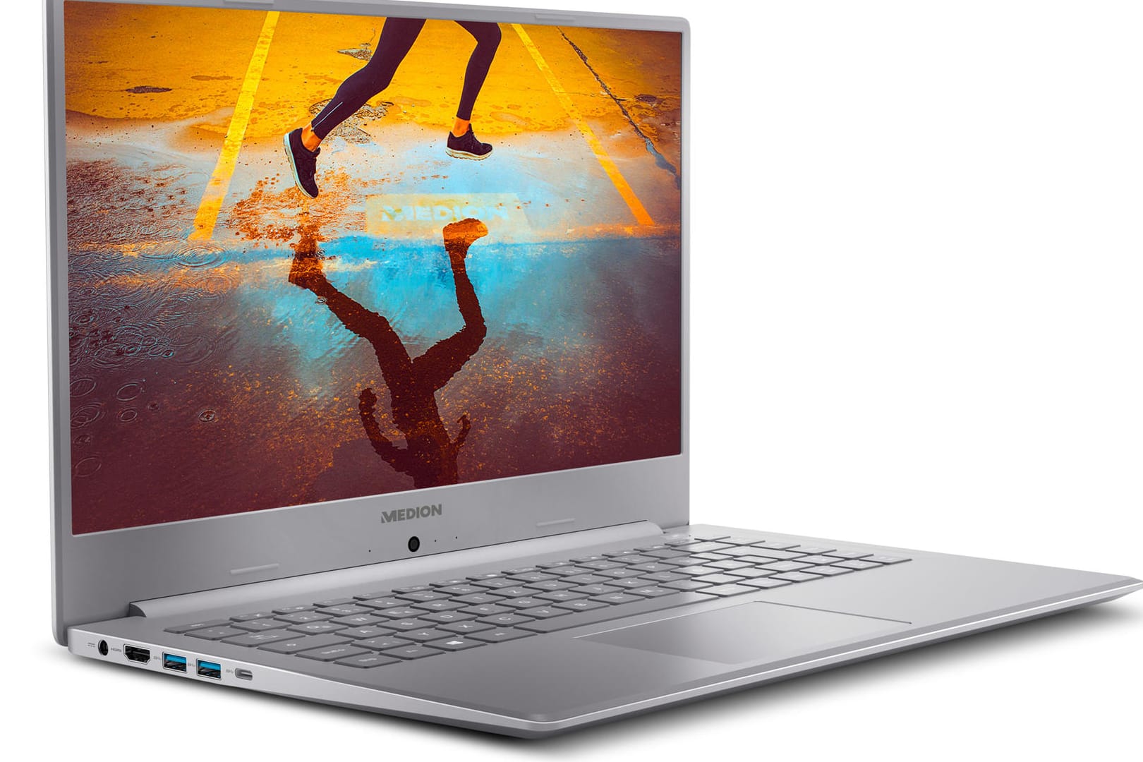 Das Herstellerbild zeigt das Medion Akoya S6446: Das Notebook mit SSD-Festplatte gibt es ab 29. August bei Aldi Nord.