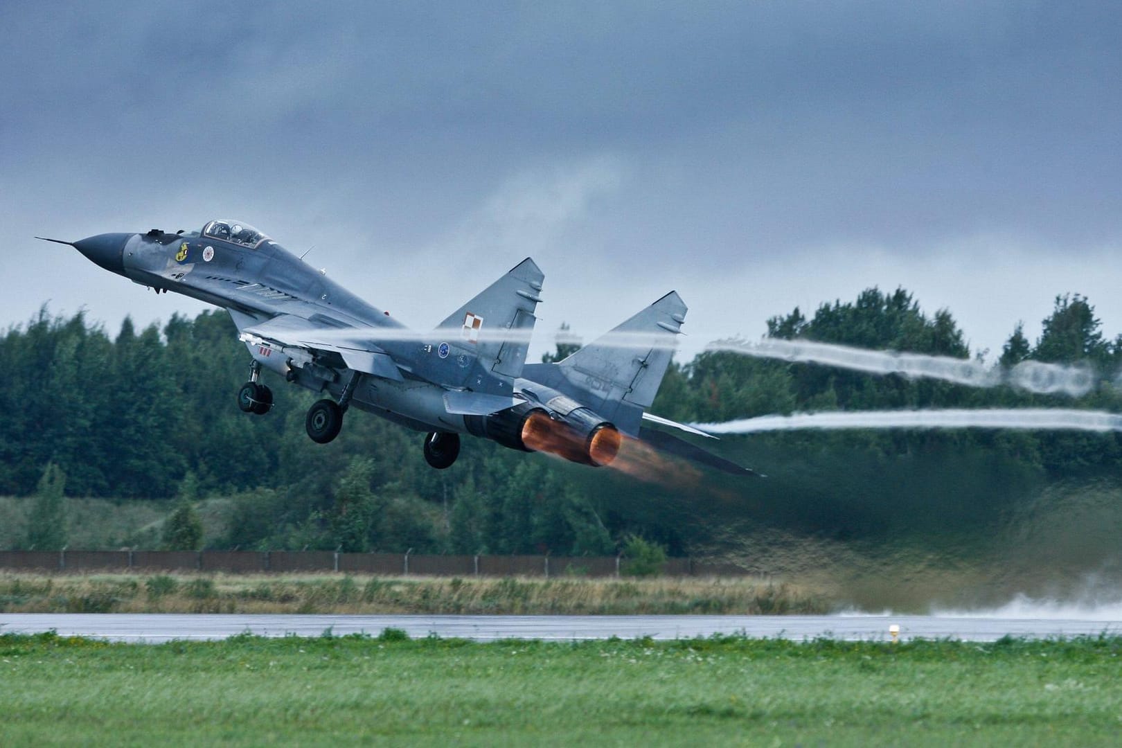 Abfliegender Kampfjet: Die Nato-Verbündeten sichern von Litauen aus den baltischen Luftraum. (Symbolbild)