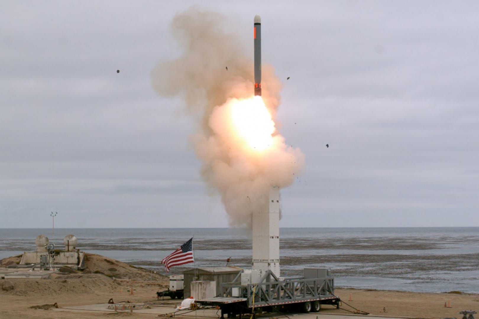 Raketenstart auf San Nicolas: Erstmals nach dem Austritt aus dem INF-Vertrag haben die USA einen Marschflugkörper getestet.