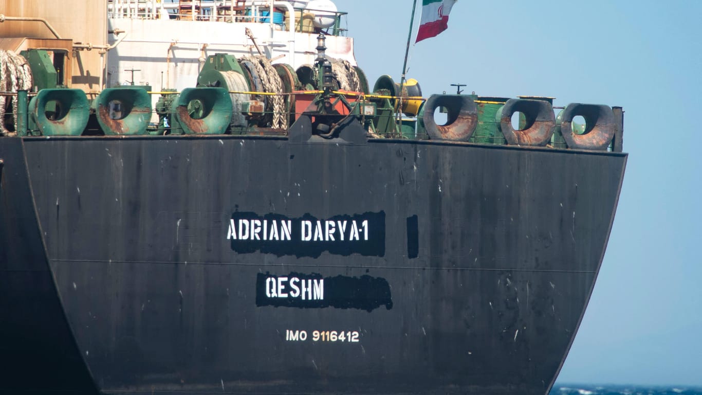 Der Supertanker "Adrian Darya-1: Im Streit um den iranischen Tanker haben die USA eine Mahnung an Athen geschickt.