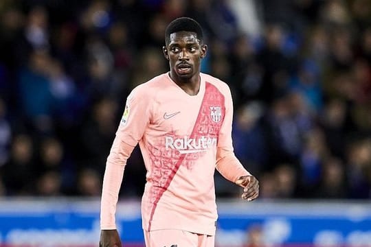 Barcelonas Ousmane Dembélé hat sich am Oberschenkelverletzt.