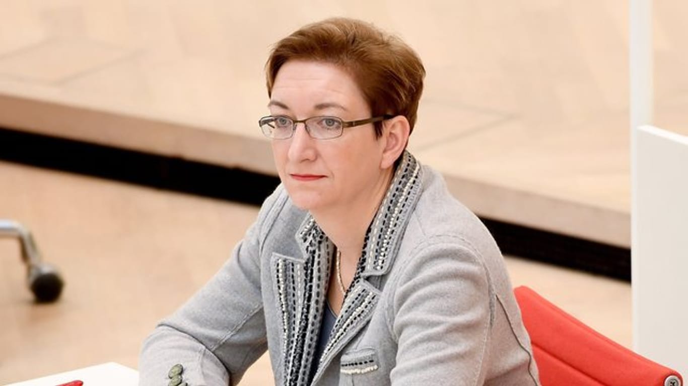 Klara Geywitz im Brandenburger Landtag in Potsdam.
