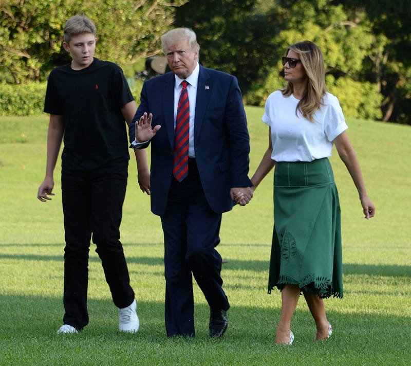 Barron ist größer als seine Eltern.