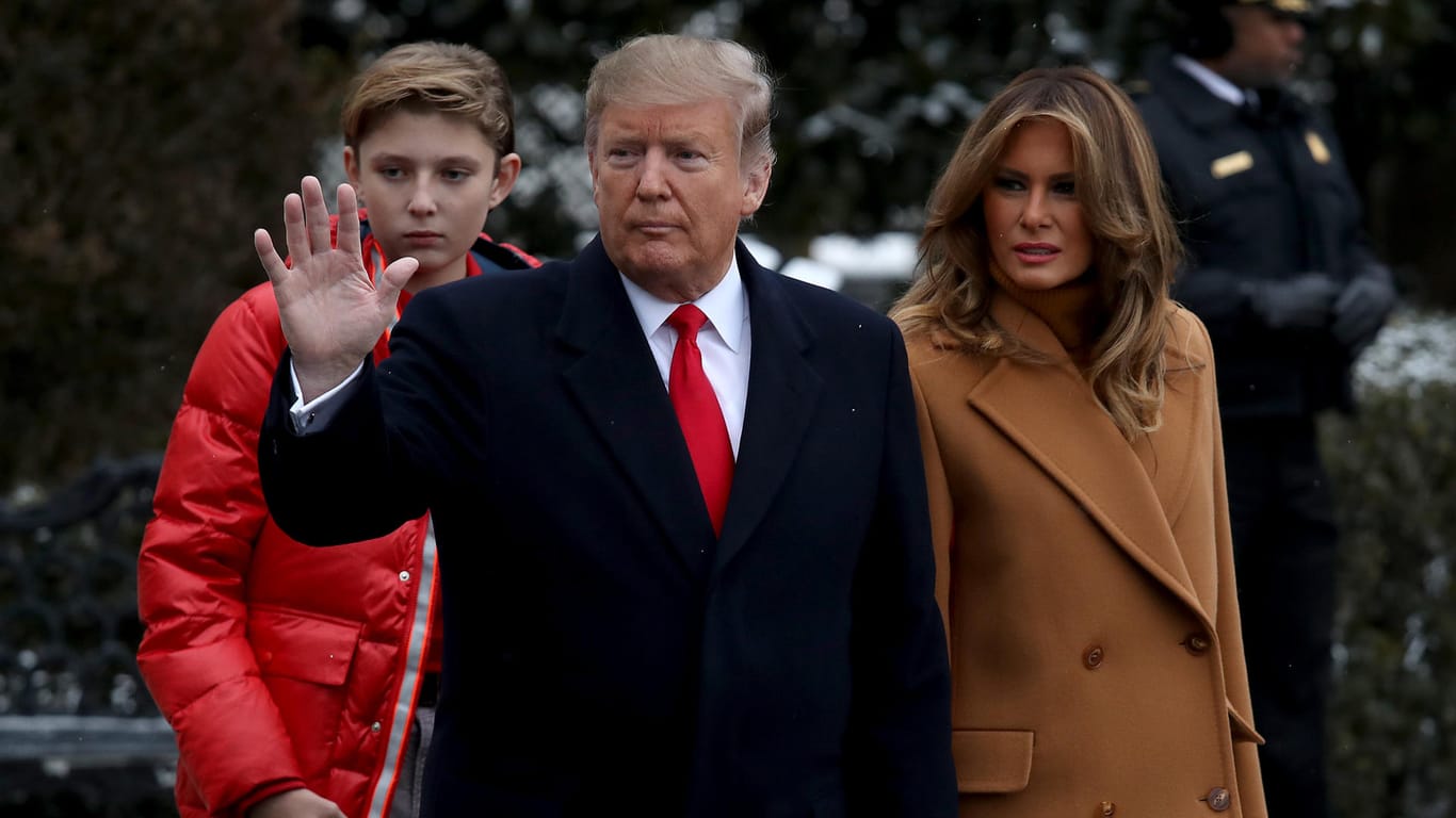 Im Februar 2019 war Barron noch kleiner als Papa Donald.