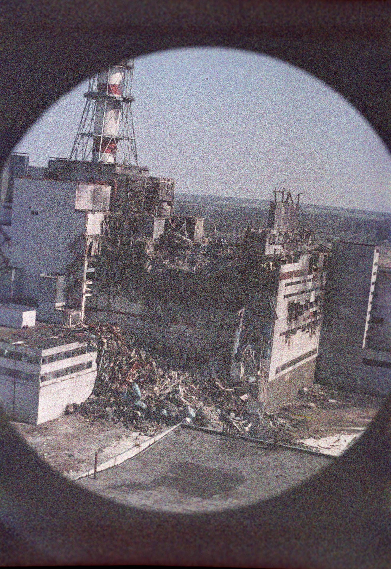 Das zerstörte Atomkraftwerk Tschernobyl.