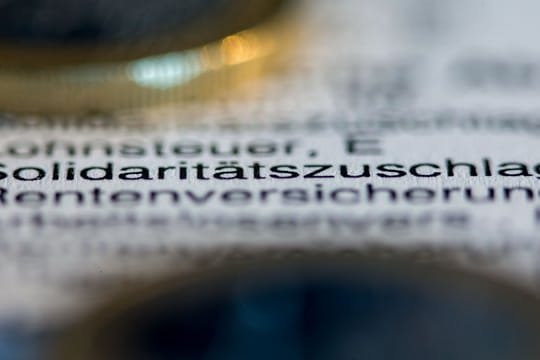 Der Schriftzug "Solidaritätszuschlag" auf einer Lohnabrechnung.