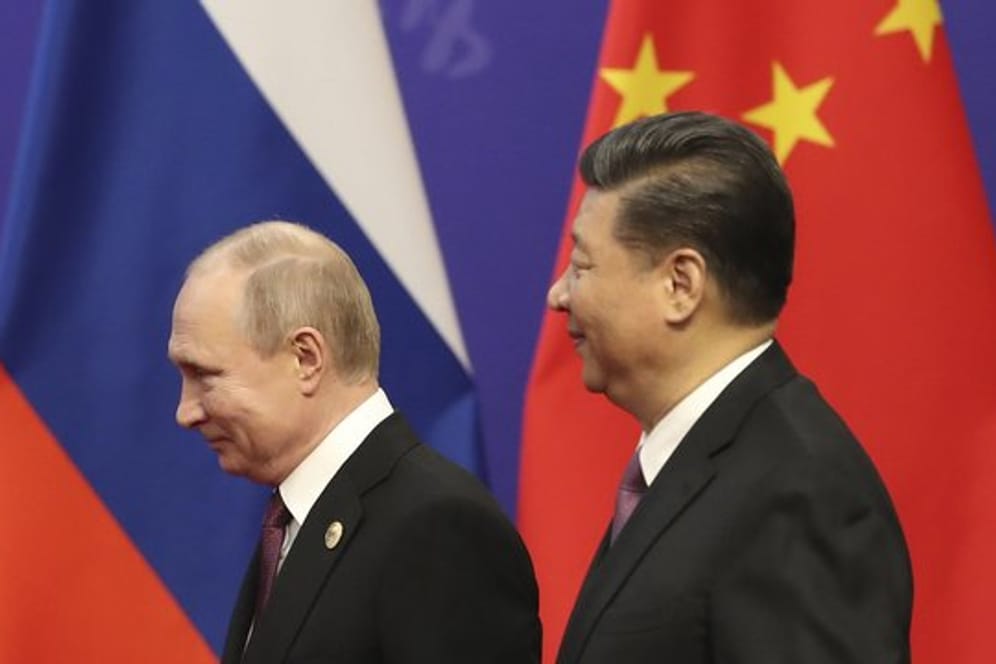Kremlchef Putin und Chinas Präsident Xi Jinping bei einem Treffen im April in Peking.