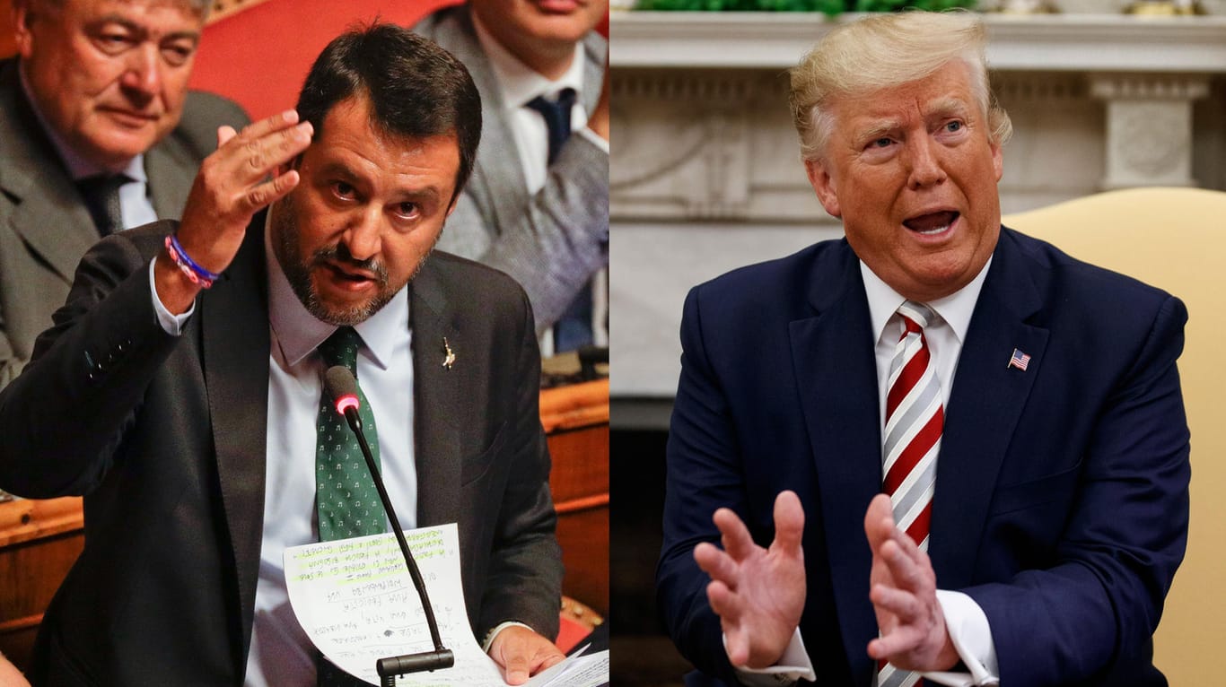 Matteo Salvini und Donald Trump.