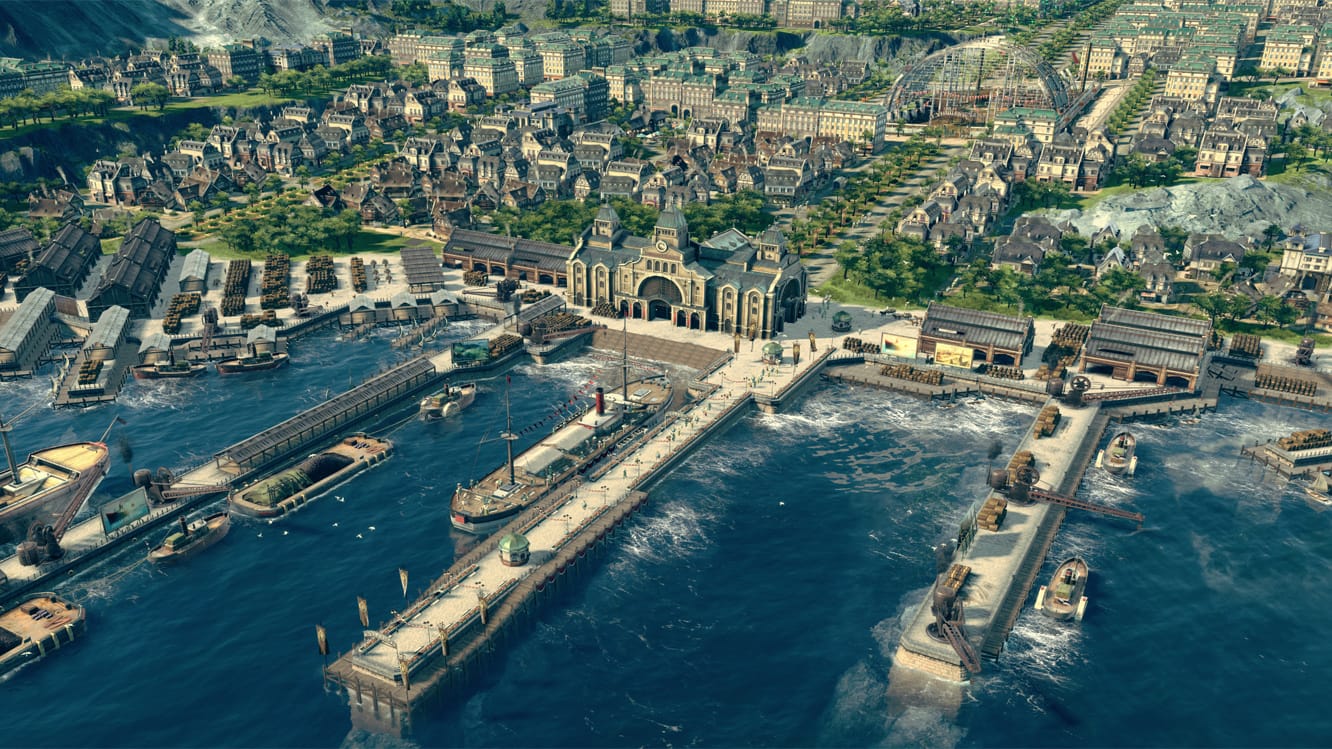 Der Screenshot zeigt eine Szene aus dem Spiel "Anno 1800": Während der Gamescom ist das Spiel kostenlos. Der Screenshot zeigt eine Szene aus dem Spiel "Anno 1800": Während der Gamescom ist das Spiel kostenlos.