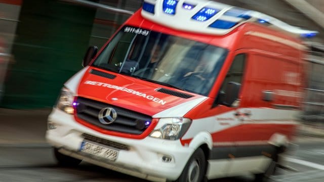 Rettungswagen im Noteinsatz