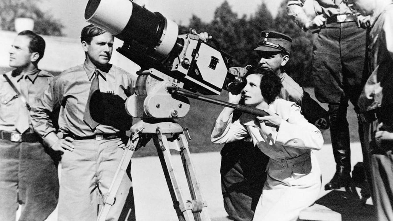 Leni Riefenstahl am filmen