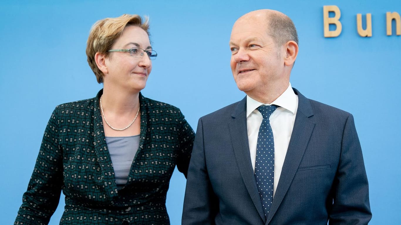 Klara Geywitz, Brandenburger Landtagsabgeordnete und Olaf Scholz, Bundesfinanzminister: Das Duo will die SPD aus der Krise führen.
