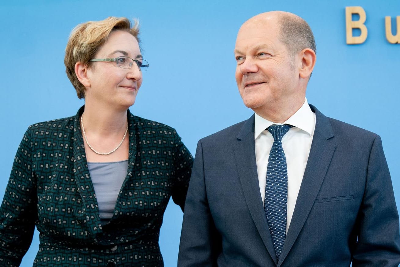 Klara Geywitz, Brandenburger Landtagsabgeordnete und Olaf Scholz, Bundesfinanzminister: Das Duo will die SPD aus der Krise führen.