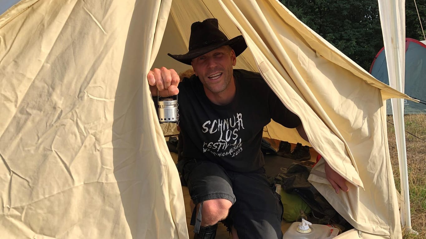 Martin Romberg ist Festivalfan und hat es sich nicht entgehen lassen, auch in seiner Heimatstadt das Zelt aufzuschlagen.
