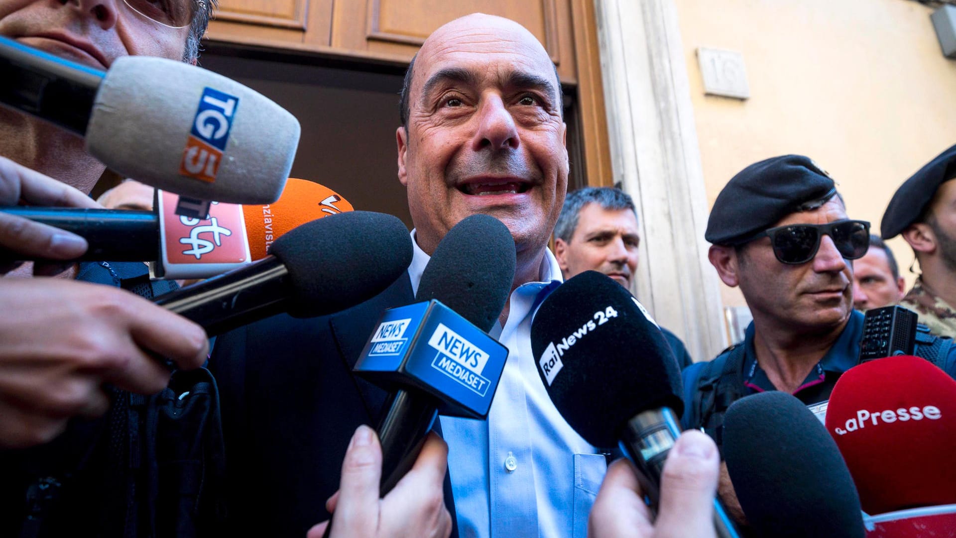 Nicola Zingaretti, Generalsekretär der sozialdemokratischen PD: "Regierung der Umkehr"? Nicola Zingaretti, Generalsekretär der sozialdemokratischen PD: "Regierung der Umkehr"?