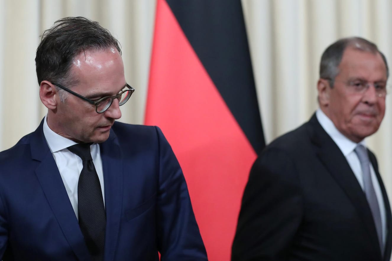 Offener Streit in Moskau: Außenminister Heiko Maas (l.) und sein russischer Amtskollege Sergej Lawrow.