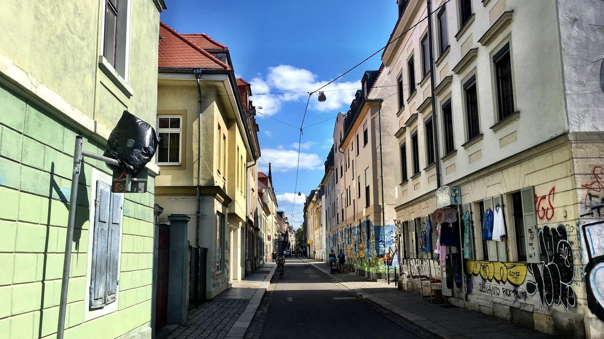 Straße in der Dresdner Neustadt.