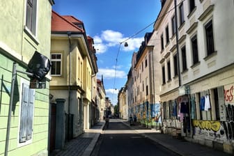 Straße in der Dresdner Neustadt.