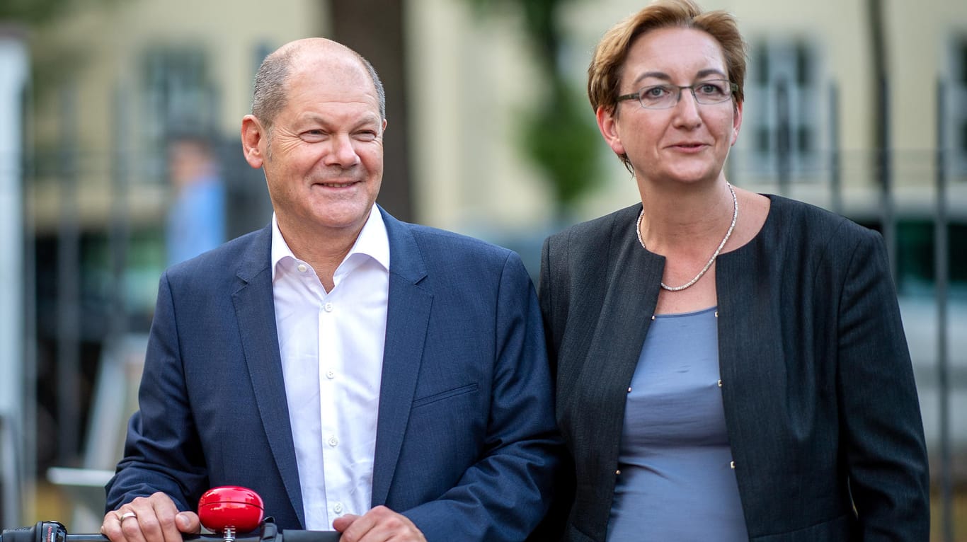 Olaf Scholz und Klara Geywitz: Das Kandidatenduo hält neue Bündnisse für möglich.