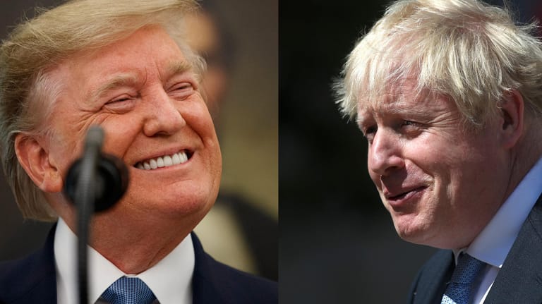 Donald Trump und Boris Johnson: Der US-Präsident und der neue britische Premier treffen in Biarritz erstmals nach Johnsons Amtsantritt aufeinander.