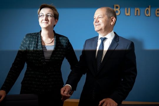 SPD-Bewerberduo Klara Geywitz und Olaf Scholz.