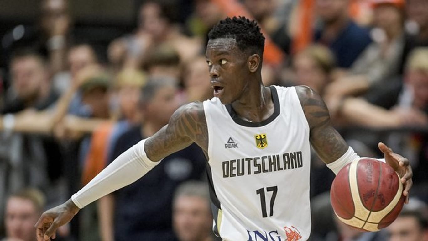 Dennis Schröder ist der Star der deutschen Basketballer. Dennis Schröder ist der Star der deutschen Basketballer.