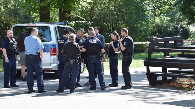 Polizeieinsatz am Tatort in Berlin-Moabit.