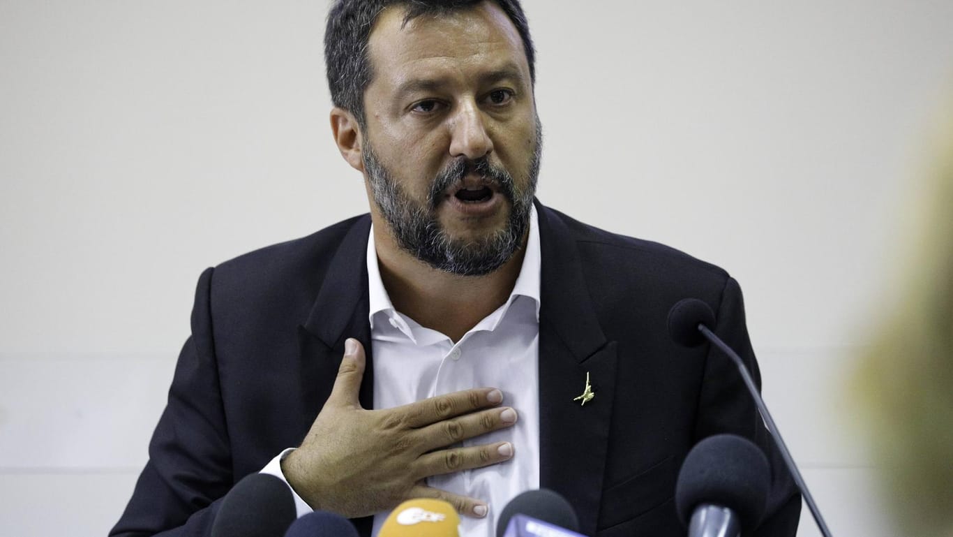 Matteo Salvini: Italiens Innenminister rechnet sich bei Neuwahlen gute Chancen aus – seine Beliebtheitswerte sind jedoch zurückgegangen.