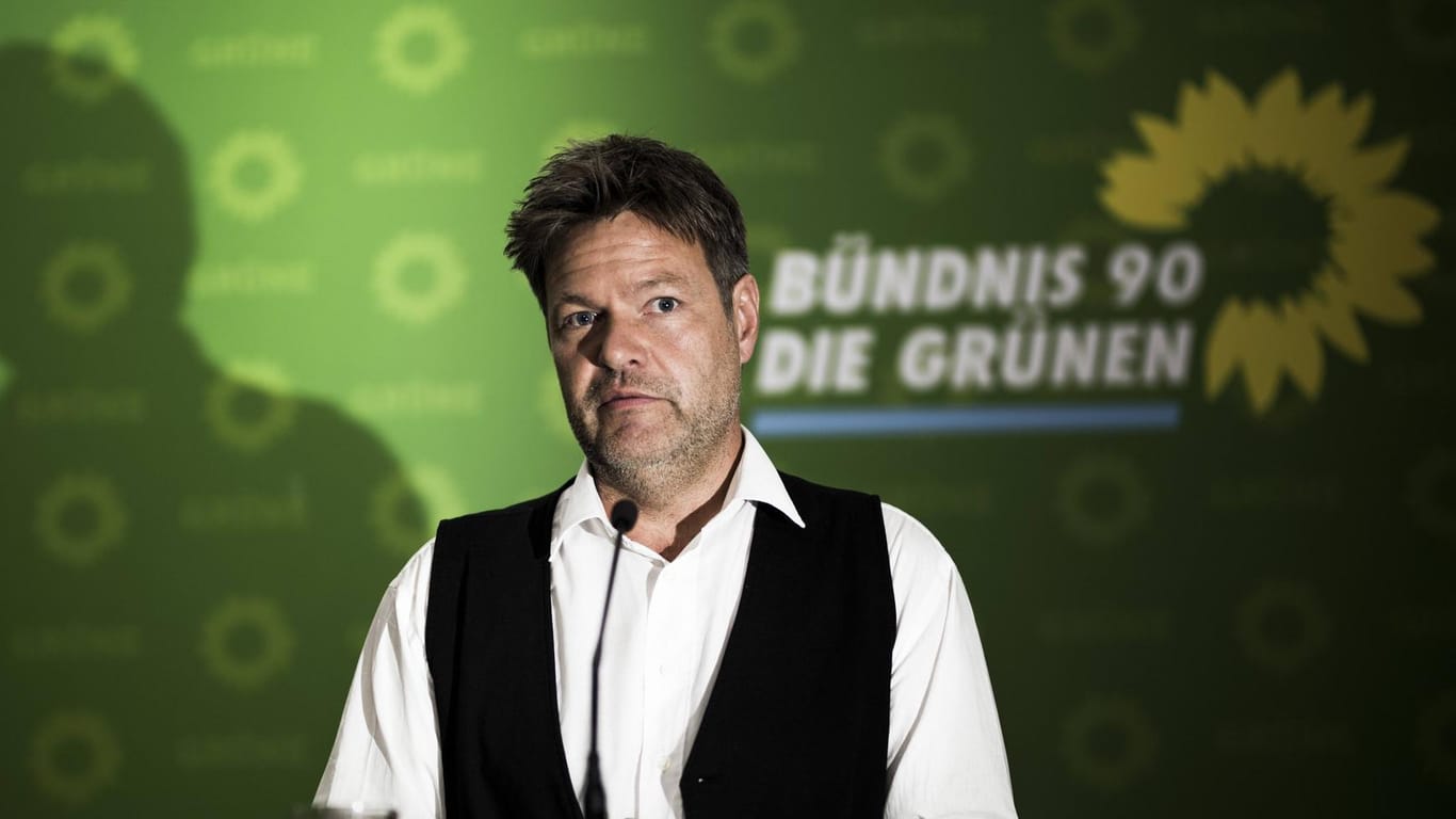 Robert Habeck, Parteivorsitzender der Grünen: Er kann sich in Sachsen eine Zusammenarbeit mit der CDU vorstellen.