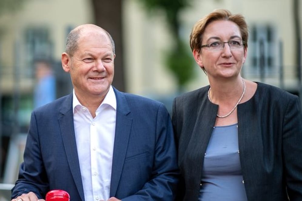 Kandidatenduo für den SPD-Vorsitz: Olaf Scholz und Klara Geywitz.