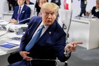 Donald Trump beim G7-Gipfel: Der US-Präsident befindet sich in einem erbitterten Handelskrieg mit China.