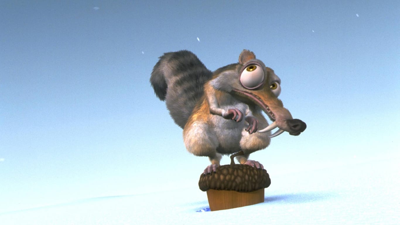 Das Eichhörnchen namens Scrat aus dem Film "Ice Age": Der urzeitliche Doppelgänger lebte vor rund 230 Millionen Jahren.