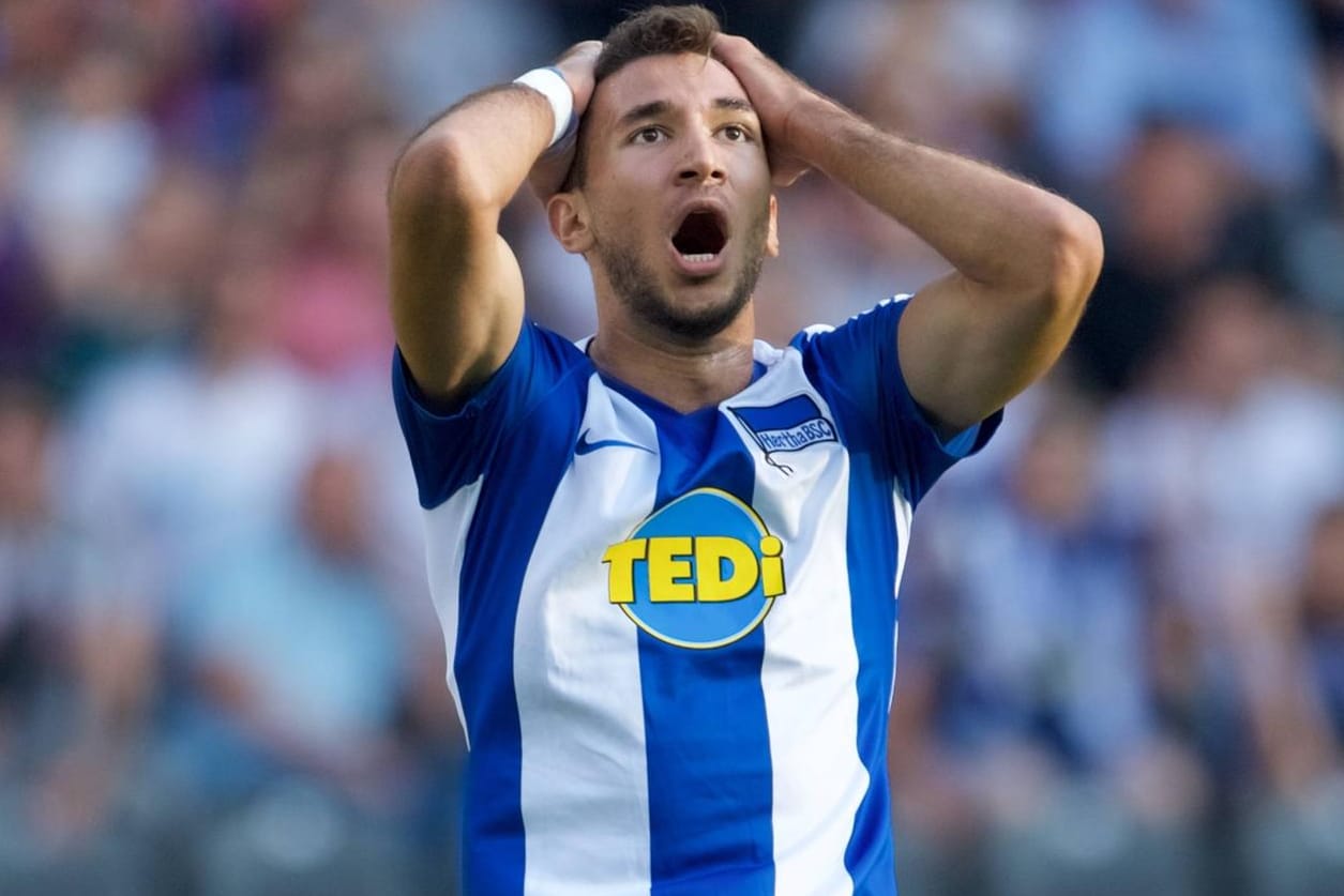 Marko Grujic verlor mit Hertha BSC das erste Heimspiel gegen Wolfsburg.