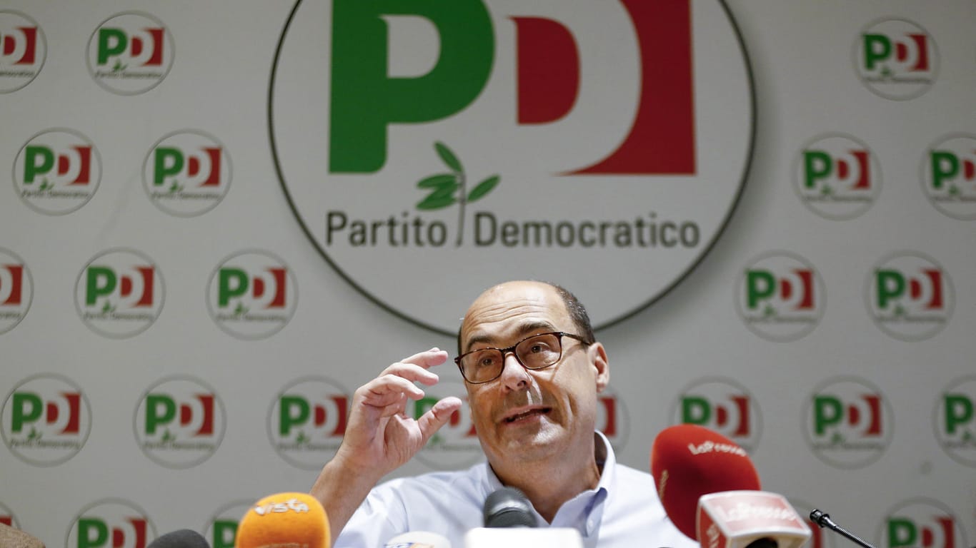 Nicola Zingaretti, Vorsitzender der Sozialdemokratischen Partei: In den Verhandlungen über eine neue Regierung für Italien sind die Fronten zwischen der Fünf-Sterne-Bewegung und den Sozialdemokraten verhärtet.