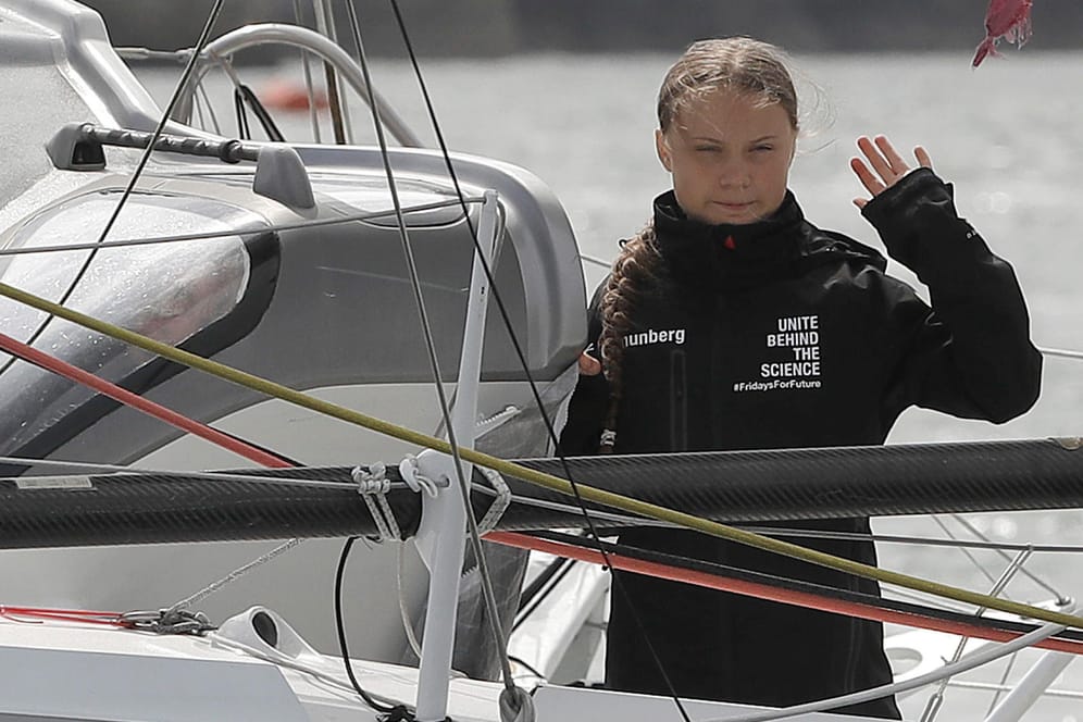 Greta Thunberg: Statt auf dem Luftweg reist die Klimaktivistin auf dem Wasser nach New York.