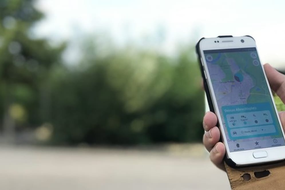 Wie sauber ist die Luft? In der App "Luftqualität" können Nutzer sich die aktuellen Daten von mehr als 400 Luftmessstationen auf einer Deutschland-Karte anzeigen lassen.