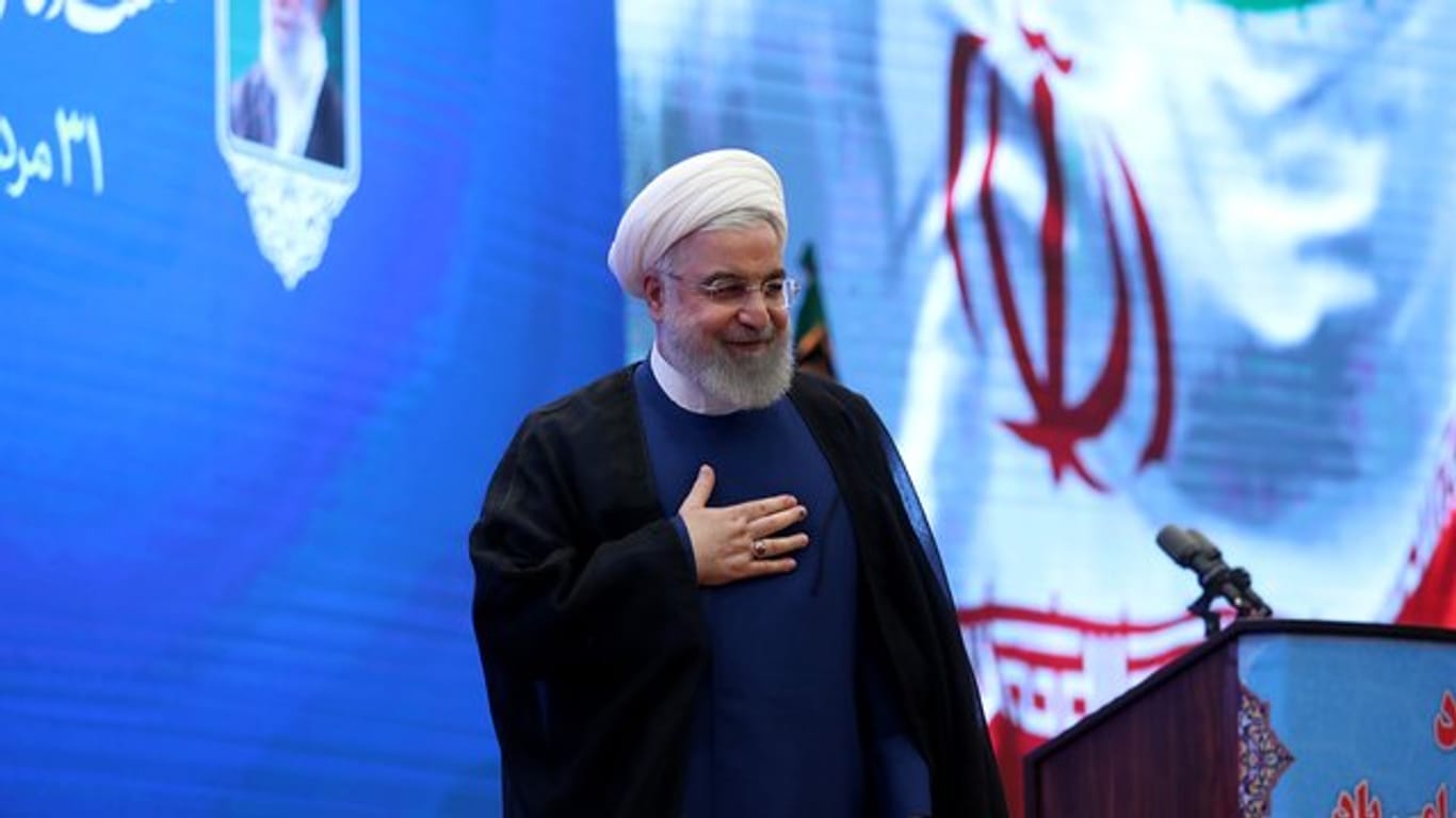 Irans Präsident Hassan Ruhani vergangene Woche bei einer Veranstaltung in Teheran.
