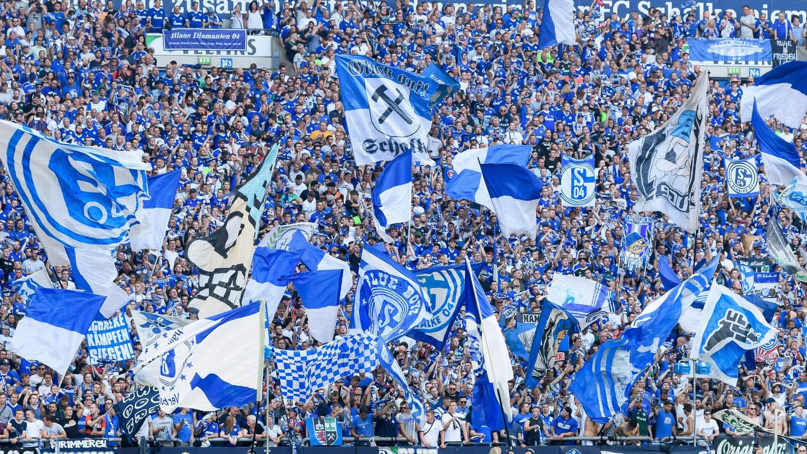 Symbolbild: Ein Fan von Schalke 04 verirrte sich nach dem Heimspiel gegen den FC Bayern.