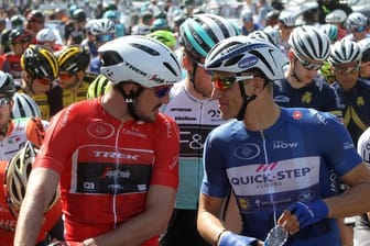 Viele Jahre Teamkollegen,aber auch Konkurrenten: Marcel Kittel (r) und John Degenkolb.