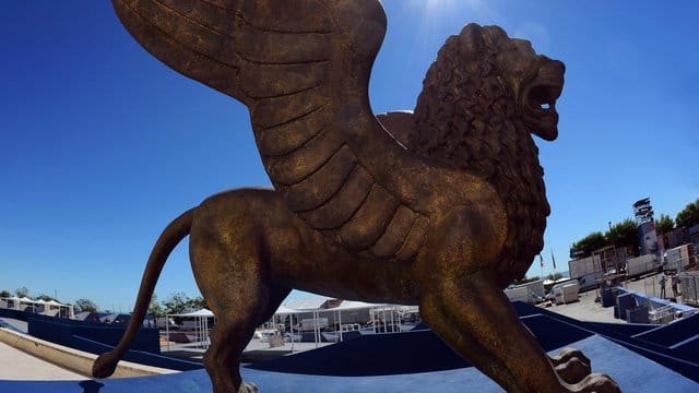 Der geflügelte Goldene Löwe - Symbol der Internationalen Filmfestspiele von Venedig.