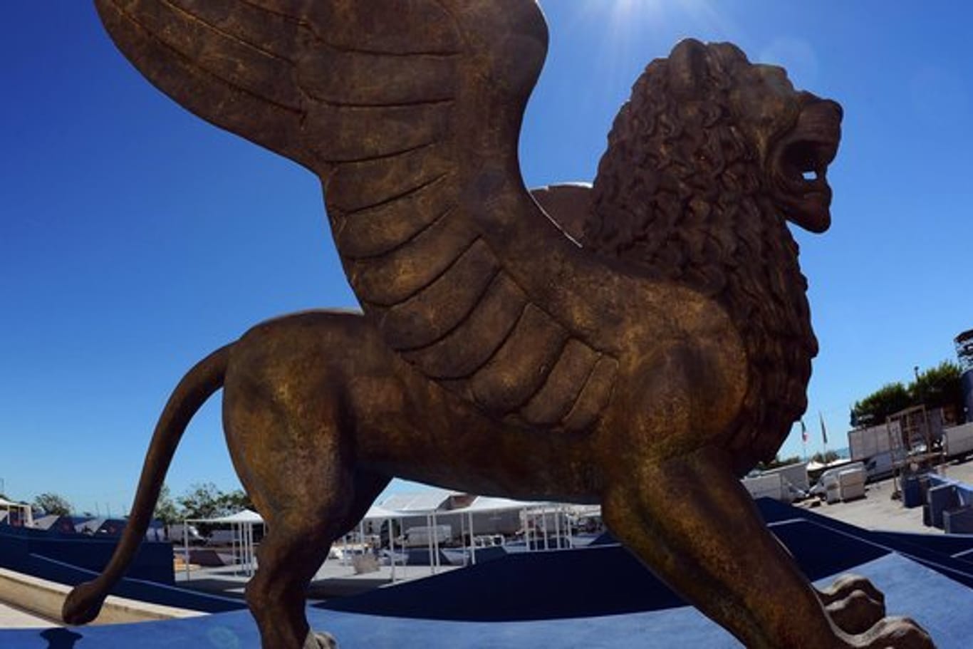 Der geflügelte Goldene Löwe - Symbol der Internationalen Filmfestspiele von Venedig.