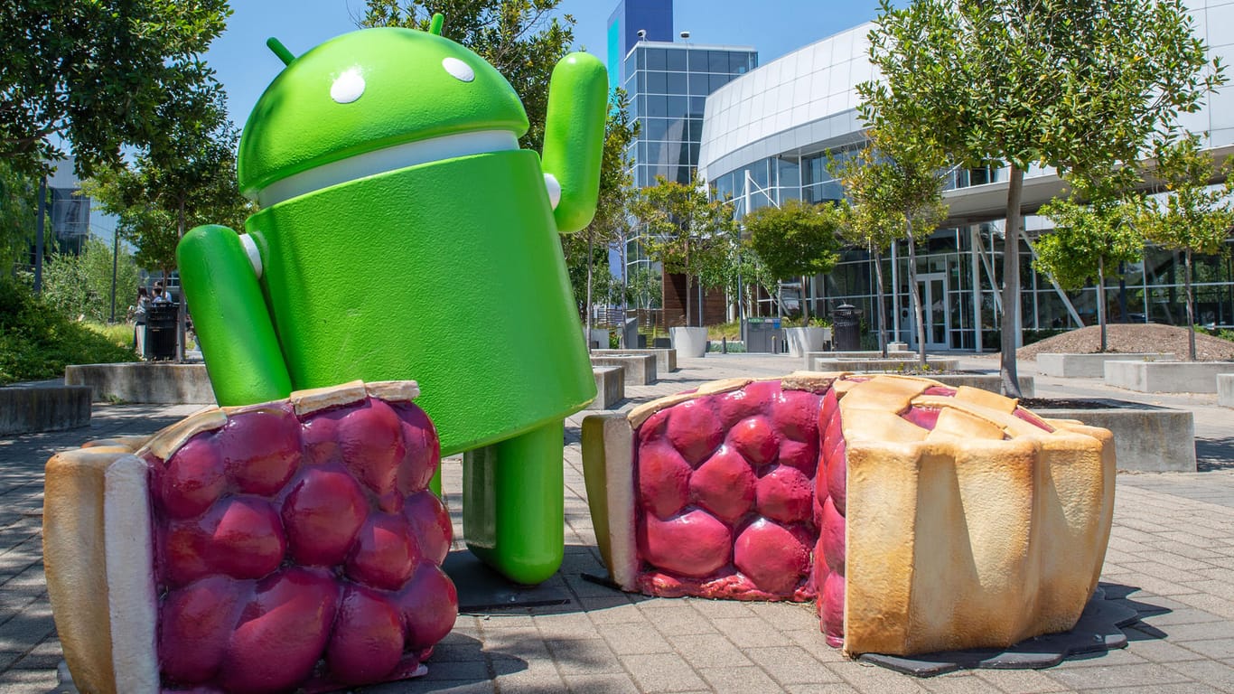 Das Maskottchen des aktuellen Android-Betriebssystems Pie: Android 10 soll am 3. September erscheinen.
