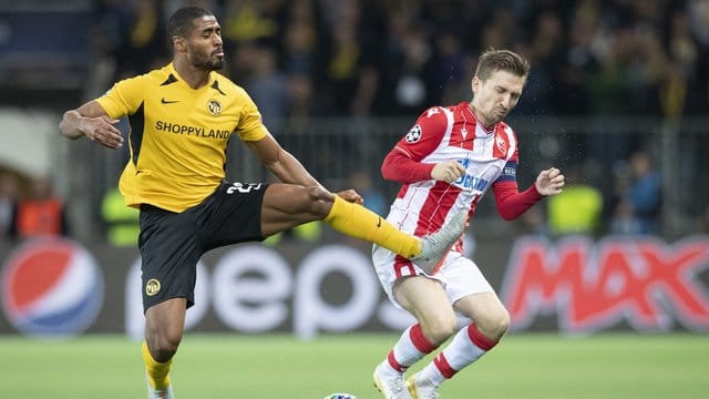 Der Berner Saidy Janko (l) in Aktion gegen Marko Marin von Roter Stern Belgrad. Der Berner Saidy Janko (l) in Aktion gegen Marko Marin von Roter Stern Belgrad.