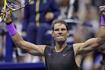 Geschafft: Rafael Nadal steht bei den US Open in der zweiten Runde.