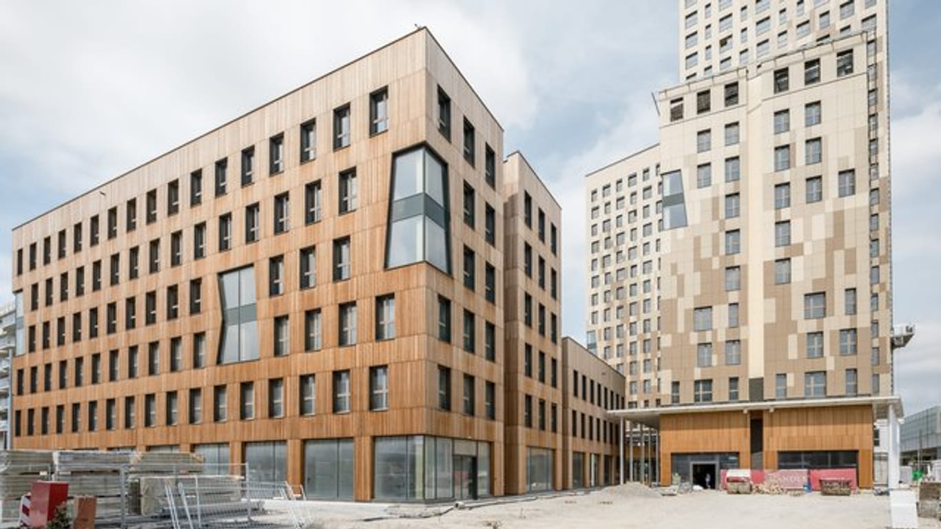 "Hoho Wien": Vom ersten Stock an aufwärts besteht es zu 75 Prozent aus Holzteilen.