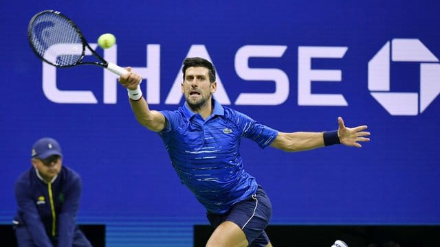 Novak Djokovic erreichte die nächste Runde der US Open.