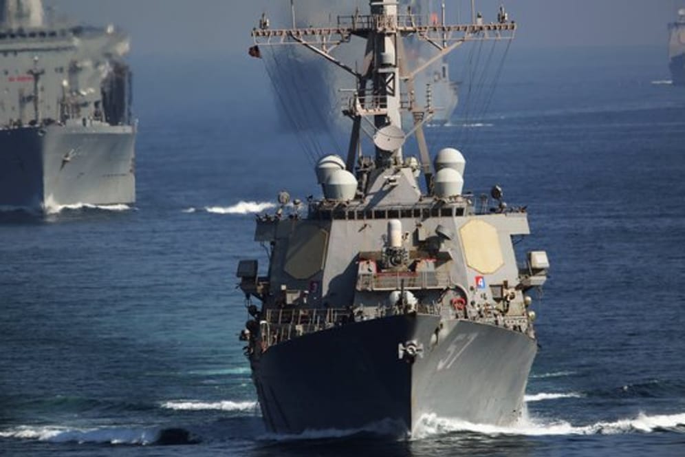 Schiffe des US-Militärs im persischen Golf.