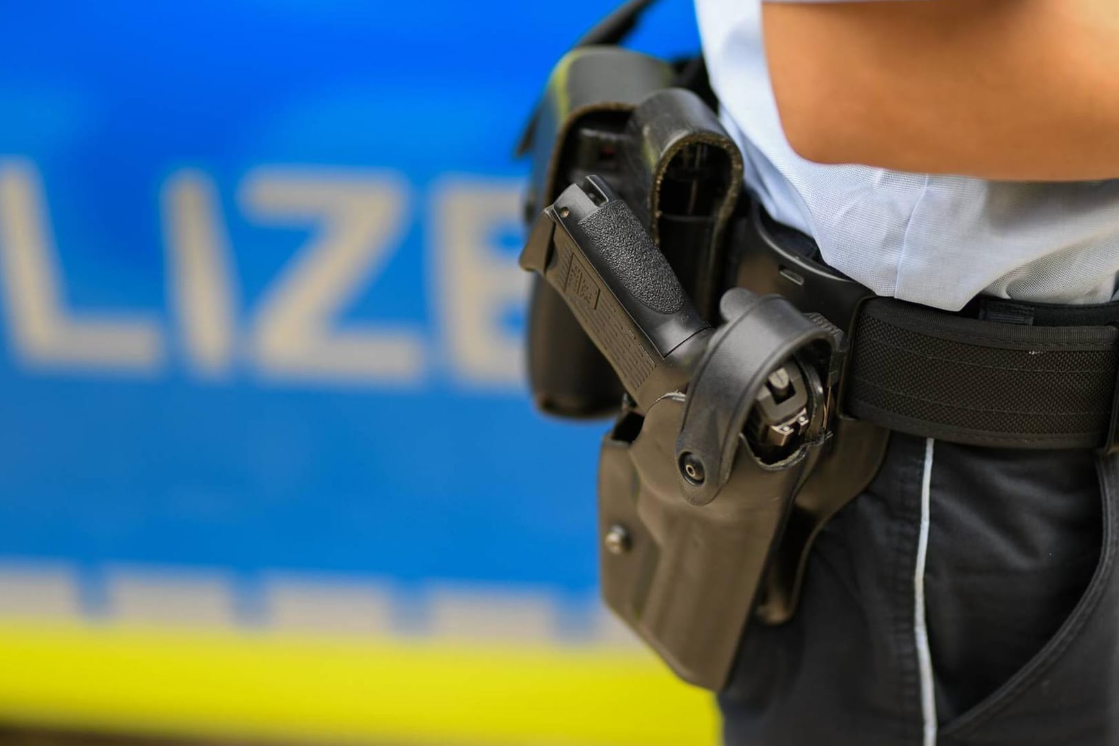 Waffengurt eines Polizisten